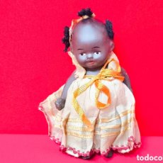 Muñecas Extranjeras: MUÑECA NEGRITA EN TERRACOTA CARA PINTADA A MANO