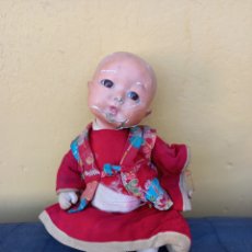 Muñecas Extranjeras: MUÑECA ANTIGUA ORIENTAL A RESTAURAR OJOS DE CRISTAL