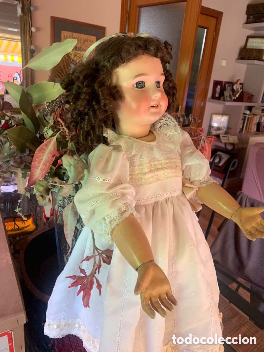 Mu&ntilde;ecas extranjeras: Antigua mu&ntilde;eca porcelana sin marca - Foto 2