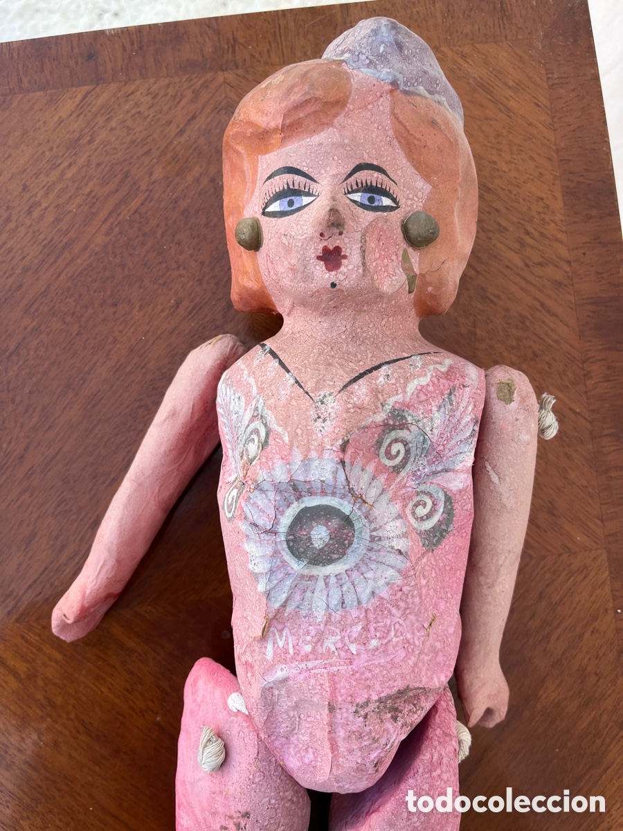 Mu&ntilde;ecas extranjeras: MU&Ntilde;ECA ANTIGUA , CARTON . - Foto 2