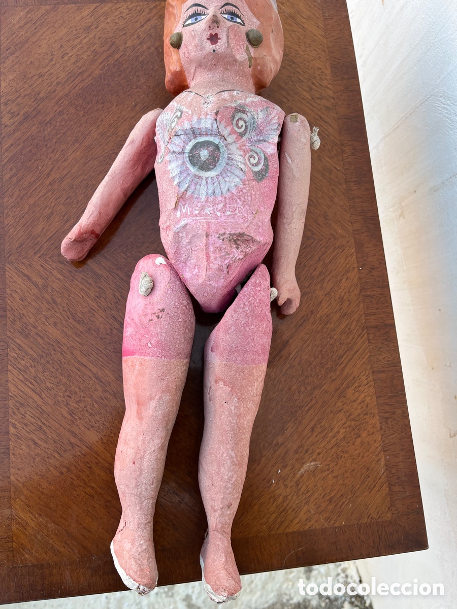 Mu&ntilde;ecas extranjeras: MU&Ntilde;ECA ANTIGUA , CARTON . - Foto 4