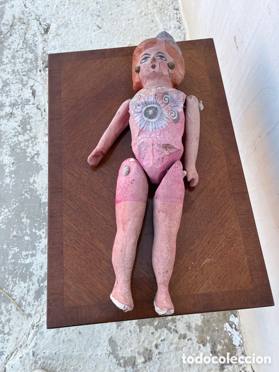 Mu&ntilde;ecas extranjeras: MU&Ntilde;ECA ANTIGUA , CARTON . - Foto 1