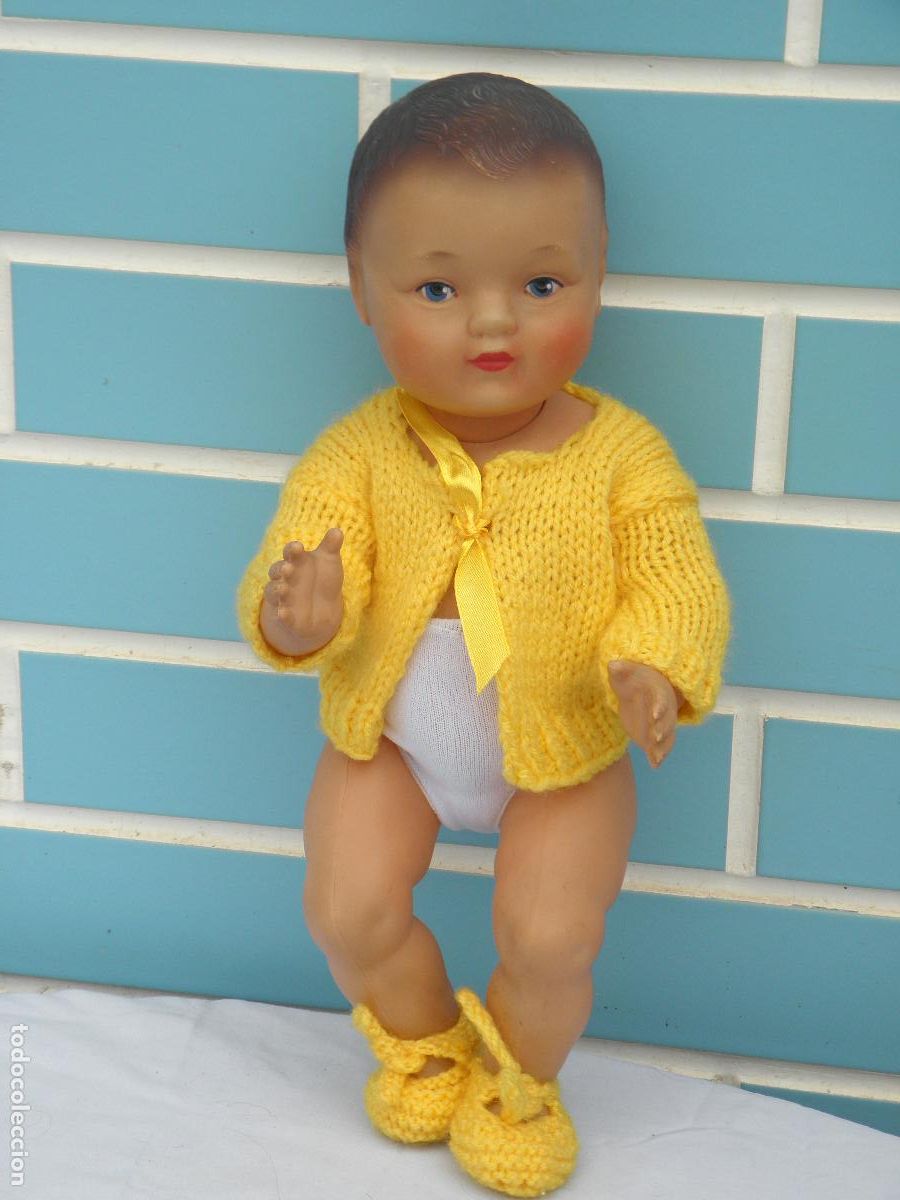 Mu&ntilde;ecas extranjeras: Antiguo mu&ntilde;eco beb&eacute; franc&eacute;s Nano de Convert - Foto 2
