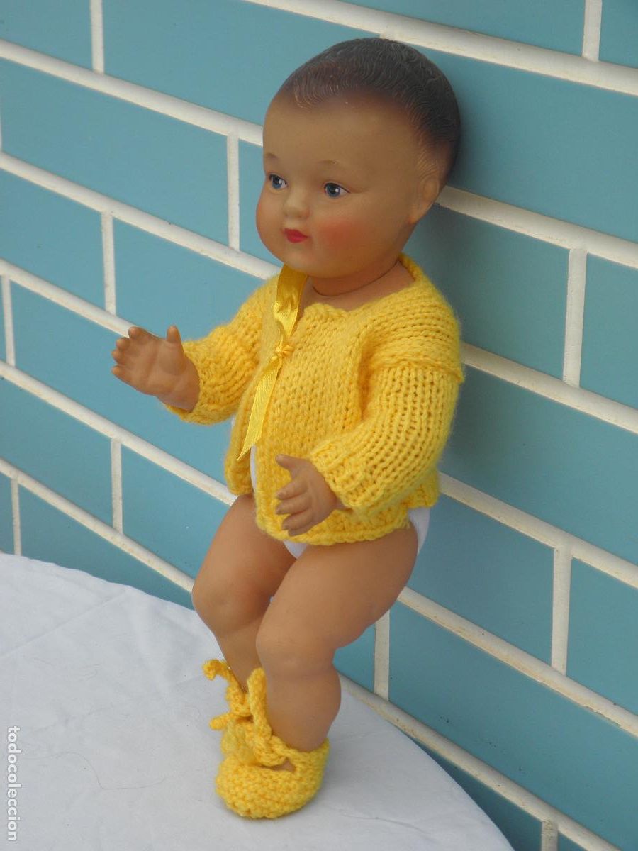 Mu&ntilde;ecas extranjeras: Antiguo mu&ntilde;eco beb&eacute; franc&eacute;s Nano de Convert - Foto 4