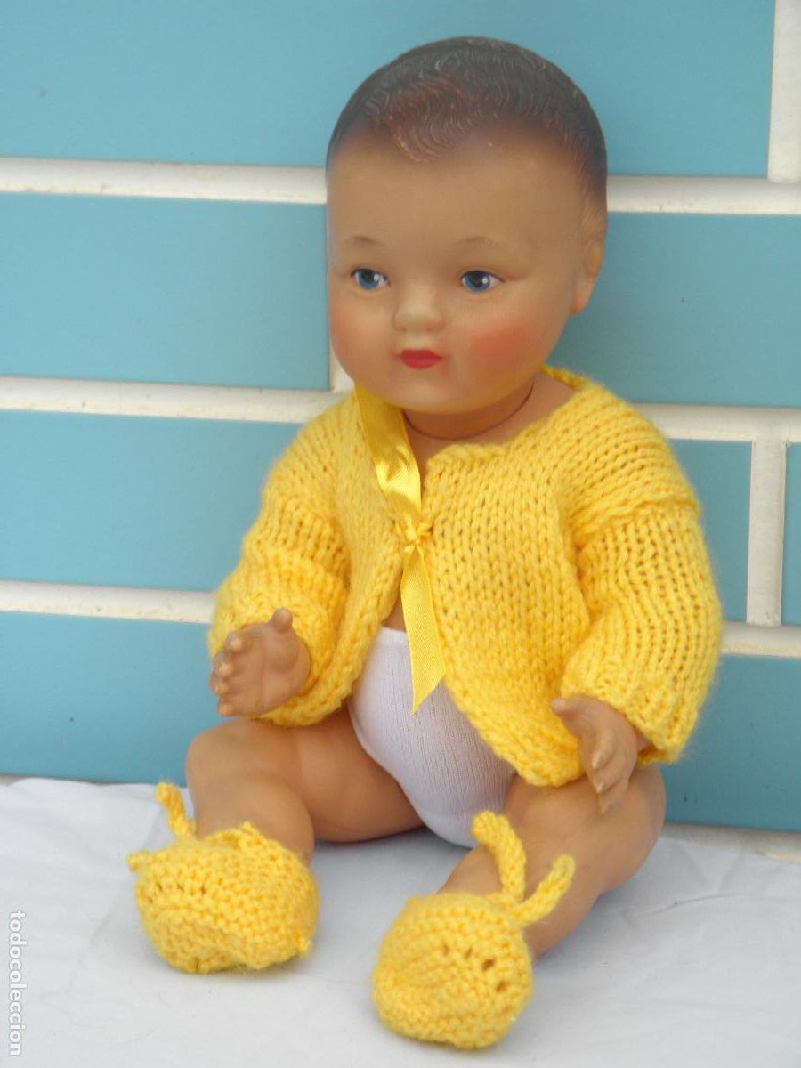 Mu&ntilde;ecas extranjeras: Antiguo mu&ntilde;eco beb&eacute; franc&eacute;s Nano de Convert - Foto 1