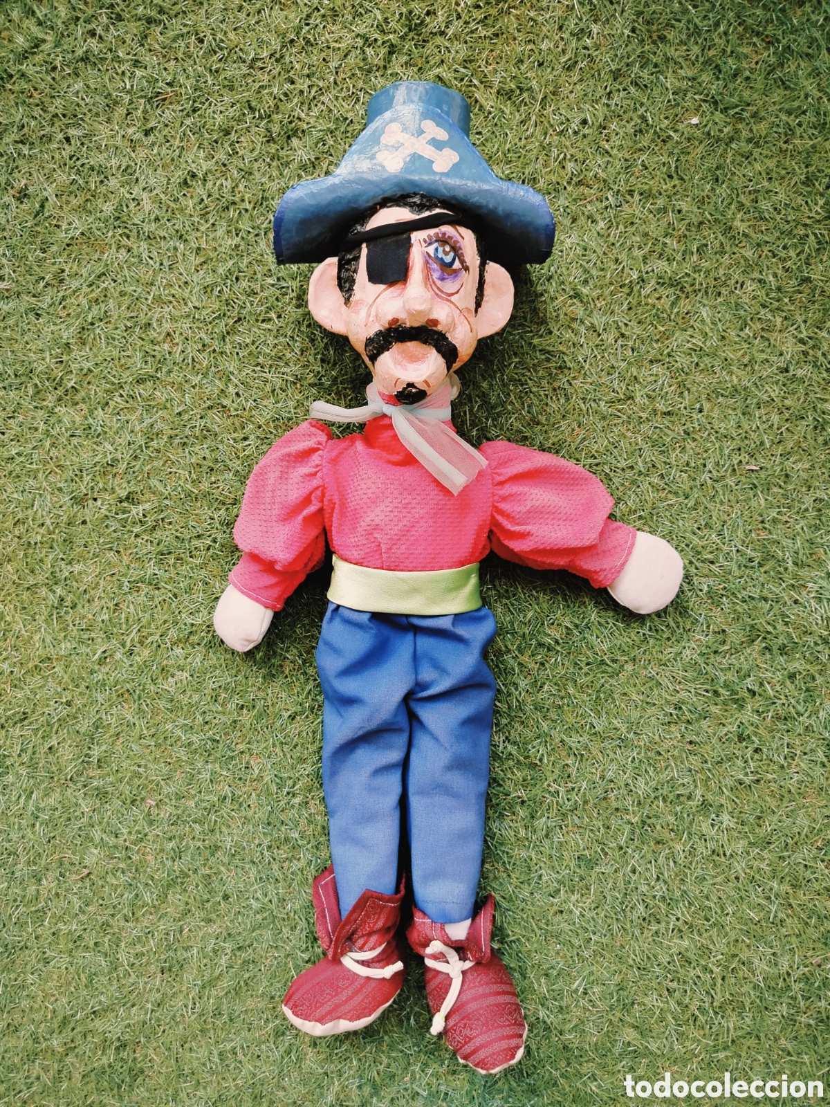 Mu&ntilde;ecas extranjeras: Mu&ntilde;eco Trapo/Papel Mach&eacute; De Cuba - Foto 5