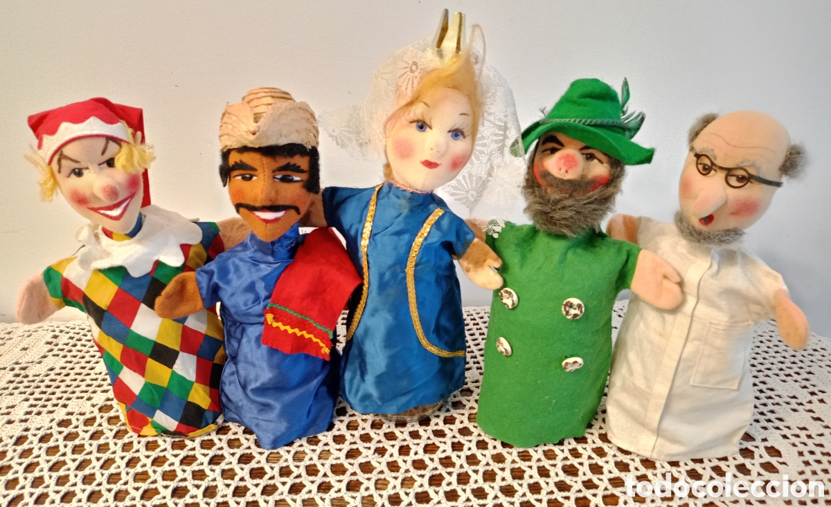 Mu&ntilde;ecas extranjeras: Lote de marionetas alemanas antiguas - Foto 1