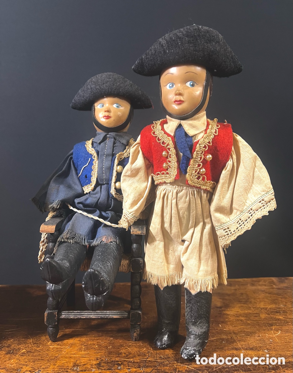 Mu&ntilde;ecas extranjeras: Colecci&oacute;n de 4 mu&ntilde;ecos. A&ntilde;os 30 - Foto 3