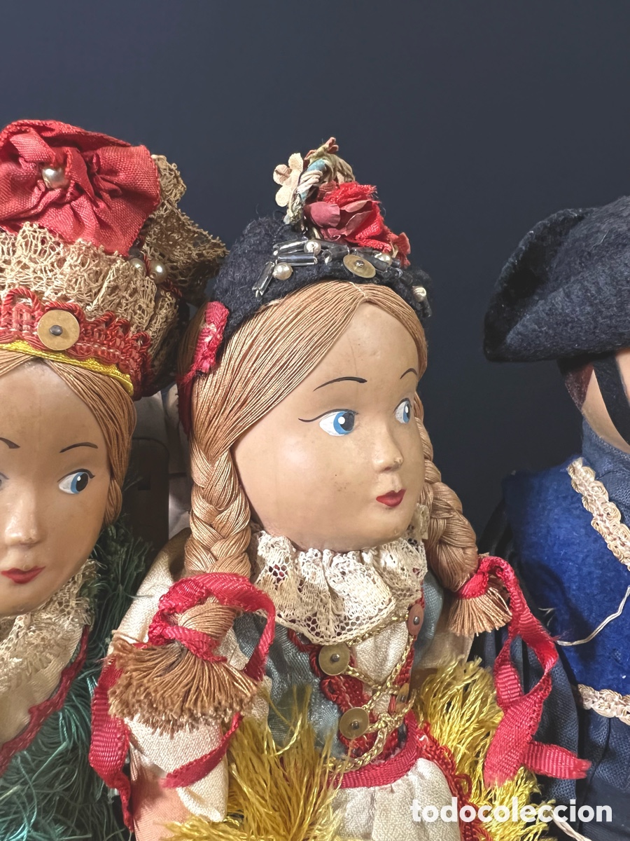 Mu&ntilde;ecas extranjeras: Colecci&oacute;n de 4 mu&ntilde;ecos. A&ntilde;os 30 - Foto 4