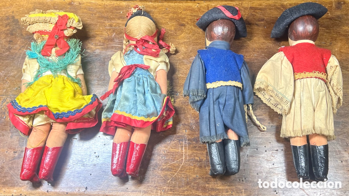 Mu&ntilde;ecas extranjeras: Colecci&oacute;n de 4 mu&ntilde;ecos. A&ntilde;os 30 - Foto 7