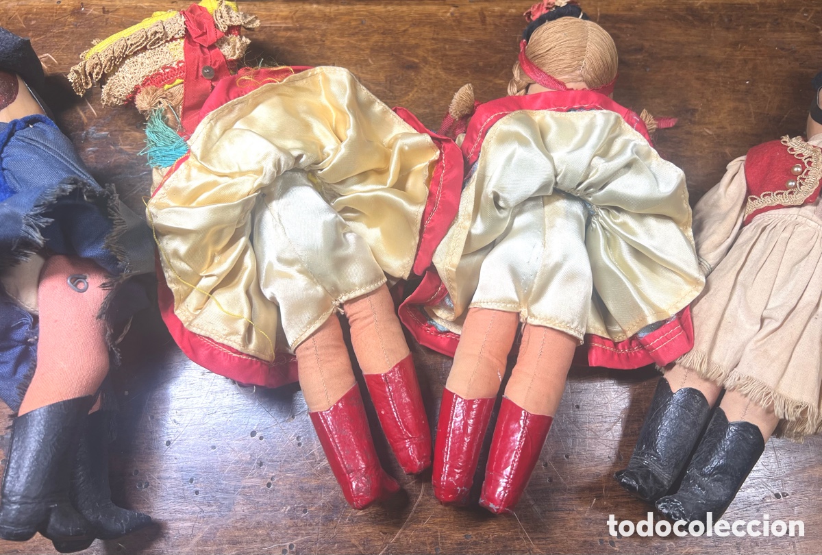 Mu&ntilde;ecas extranjeras: Colecci&oacute;n de 4 mu&ntilde;ecos. A&ntilde;os 30 - Foto 9