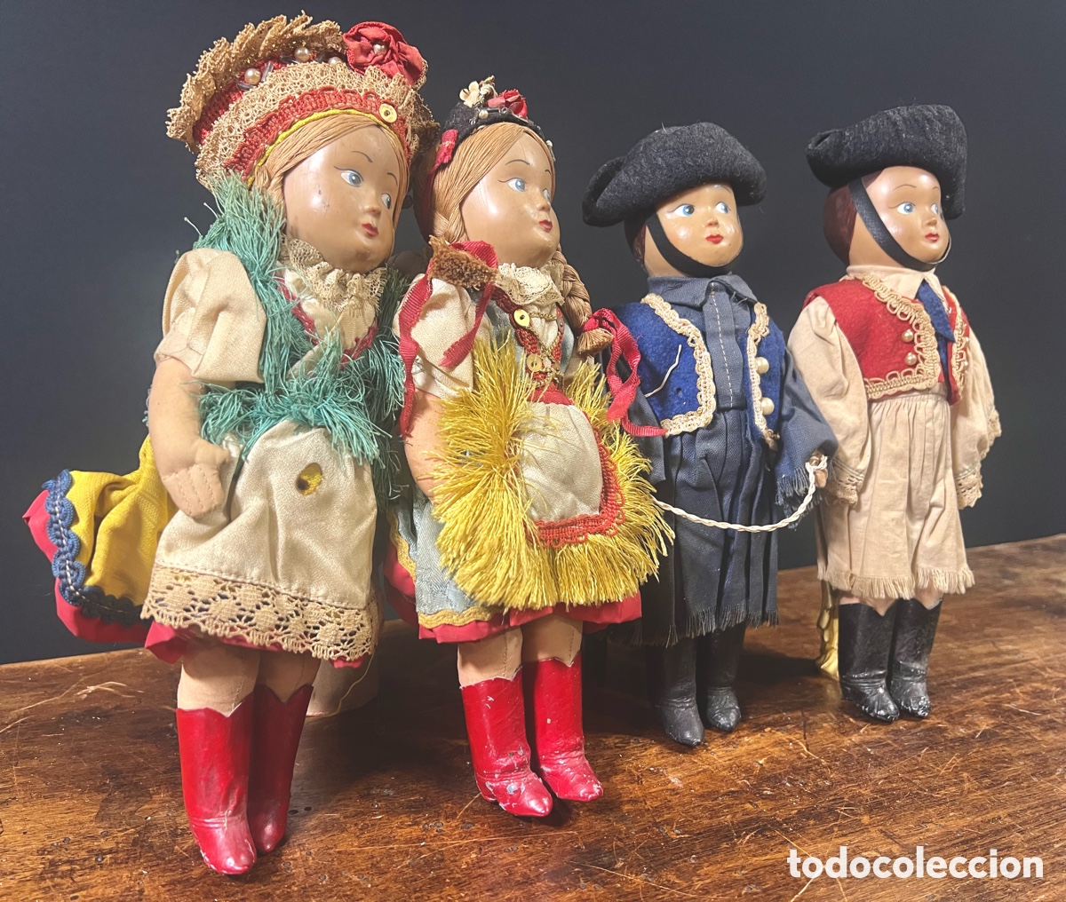 Mu&ntilde;ecas extranjeras: Colecci&oacute;n de 4 mu&ntilde;ecos. A&ntilde;os 30 - Foto 10