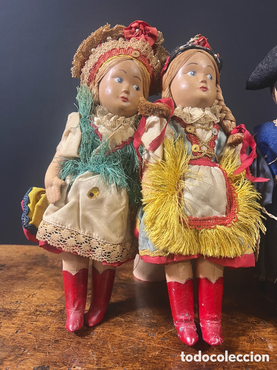 Mu&ntilde;ecas extranjeras: Colecci&oacute;n de 4 mu&ntilde;ecos. A&ntilde;os 30 - Foto 11