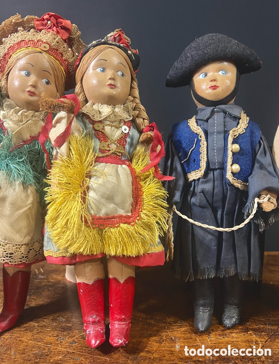 Mu&ntilde;ecas extranjeras: Colecci&oacute;n de 4 mu&ntilde;ecos. A&ntilde;os 30 - Foto 12