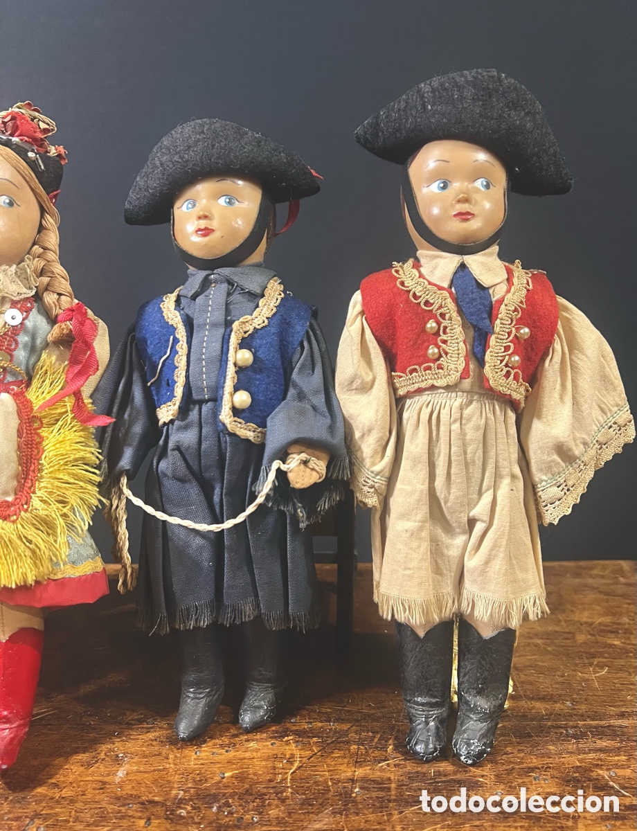 Mu&ntilde;ecas extranjeras: Colecci&oacute;n de 4 mu&ntilde;ecos. A&ntilde;os 30 - Foto 5