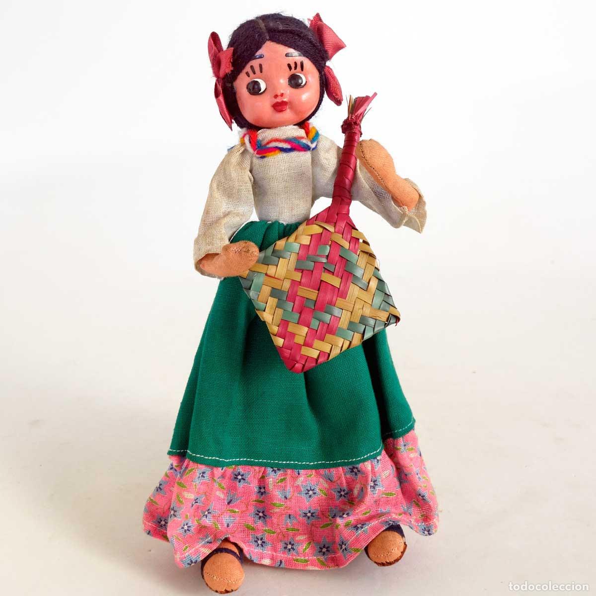 Mu&ntilde;ecas extranjeras: MU&Ntilde;ECA MEXICANA DE TELA 24cm - Foto 1