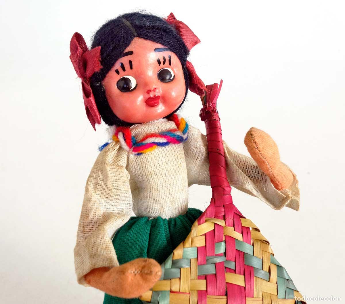 Mu&ntilde;ecas extranjeras: MU&Ntilde;ECA MEXICANA DE TELA 24cm - Foto 2