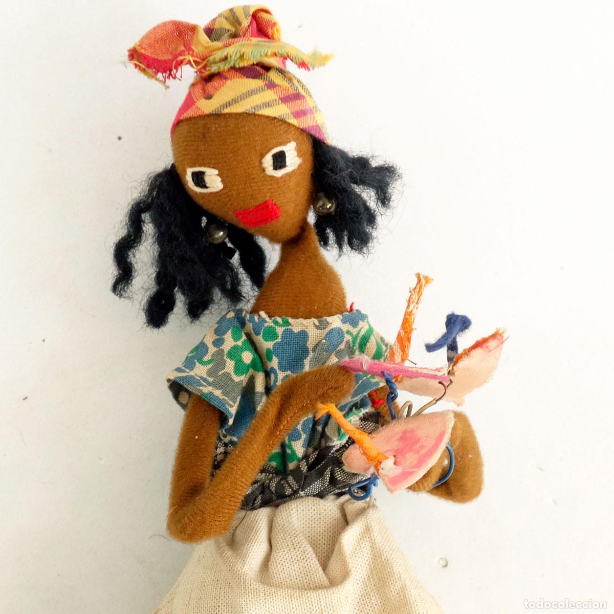 Mu&ntilde;ecas extranjeras: MU&Ntilde;ECA DE TRAPO ARTESANAL CUBANA 24cm - Foto 1