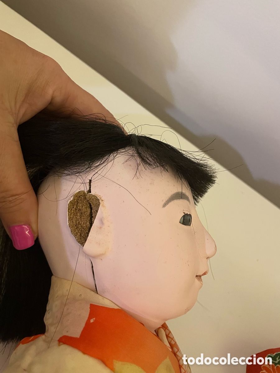 Mu&ntilde;ecas extranjeras: Mu&ntilde;eca Ichimatsu japonesa de gofun - Foto 9