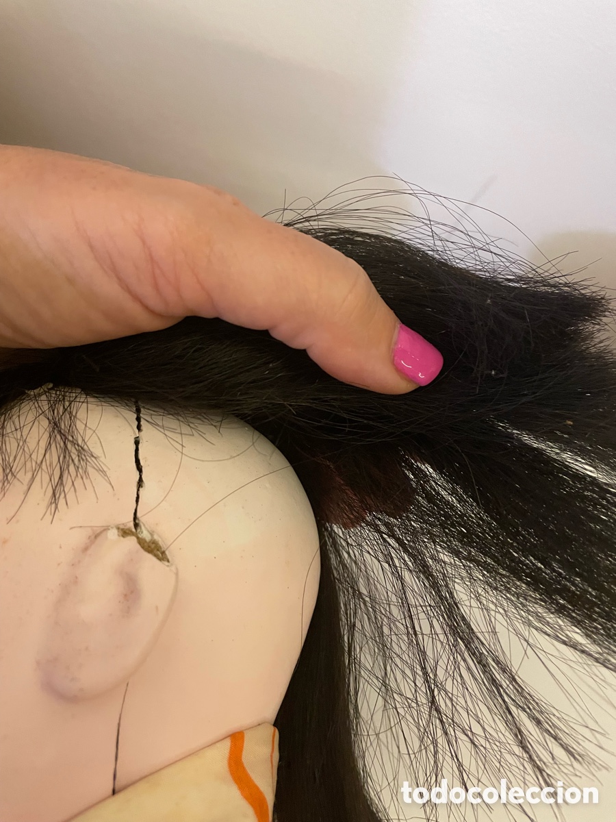 Mu&ntilde;ecas extranjeras: Mu&ntilde;eca Ichimatsu japonesa de gofun - Foto 10