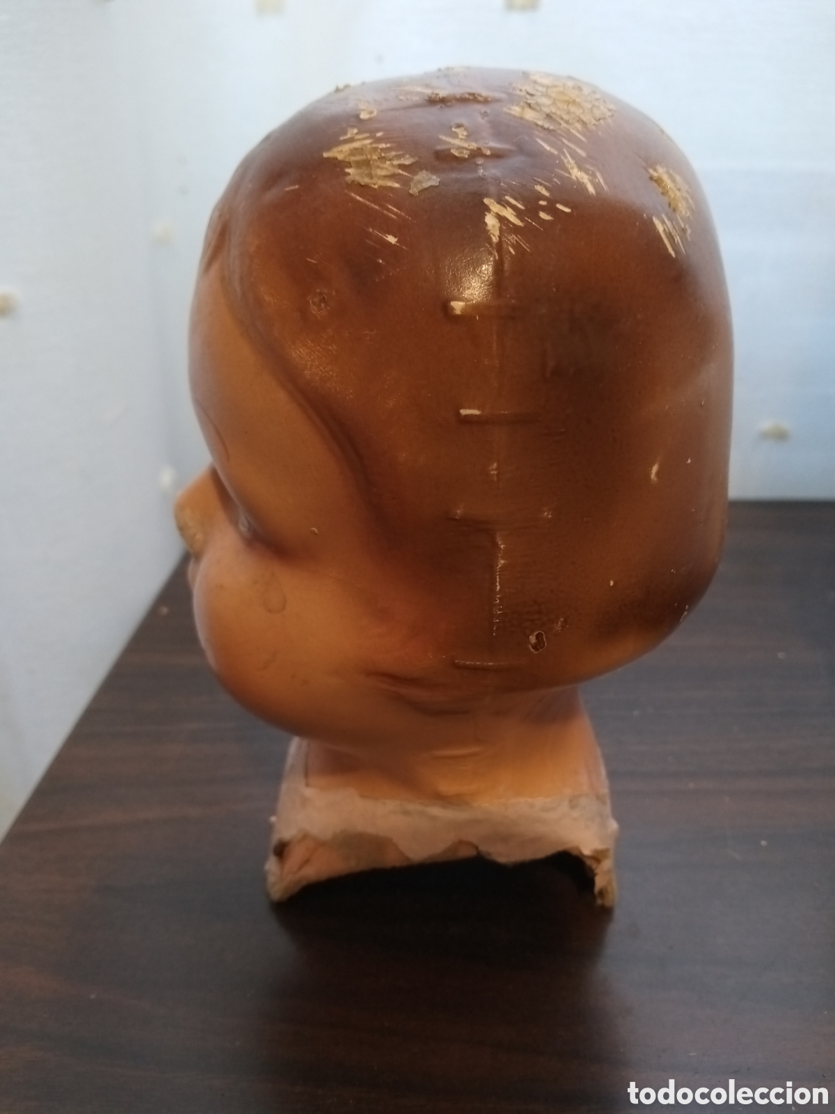 Mu&ntilde;ecas extranjeras: Busto de mu&ntilde;eca francesa en cart&oacute;n piedra - Foto 4