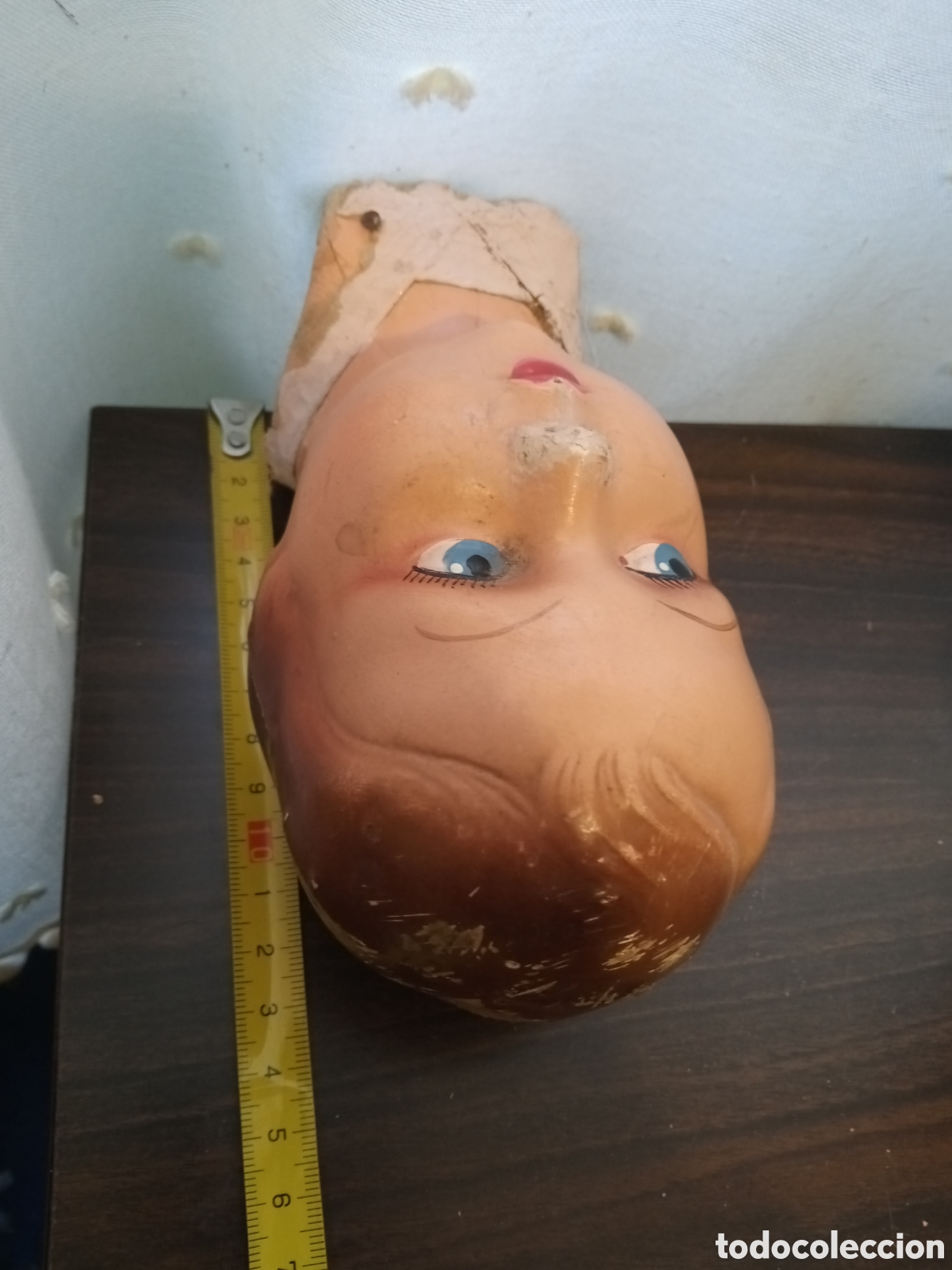 Mu&ntilde;ecas extranjeras: Busto de mu&ntilde;eca francesa en cart&oacute;n piedra - Foto 5