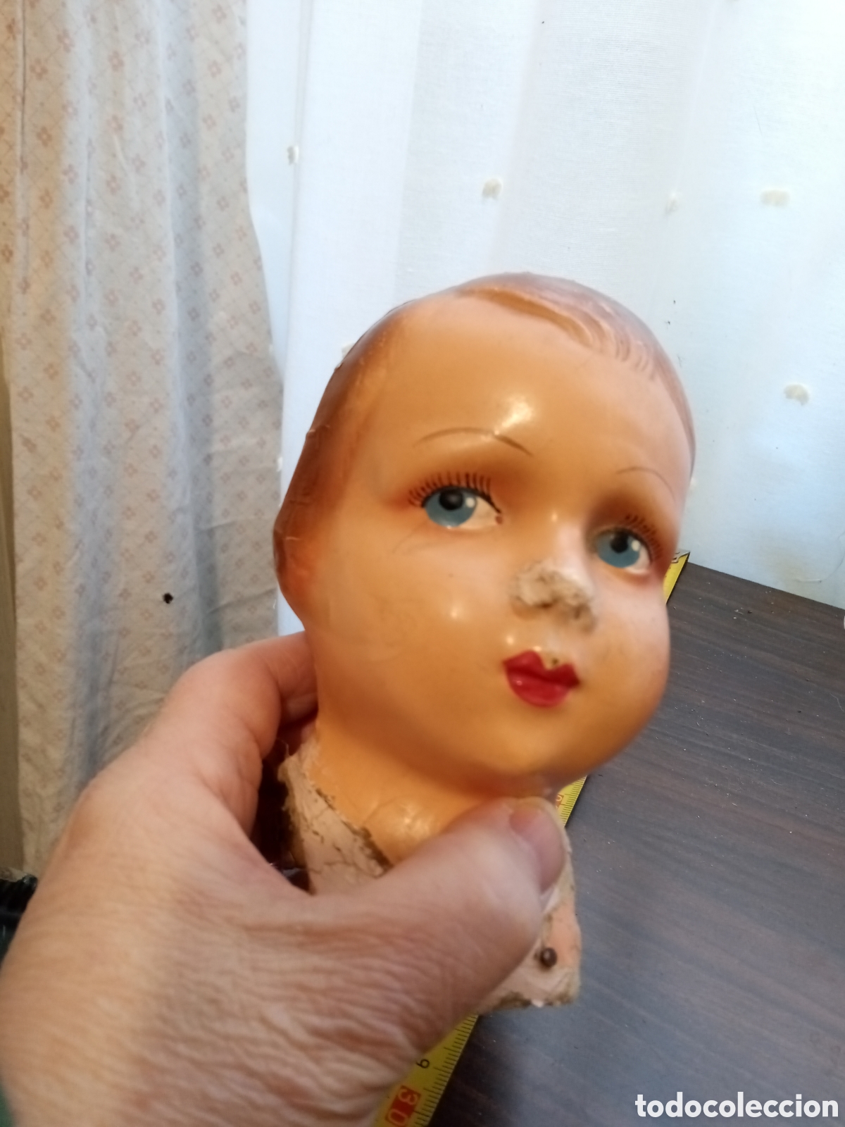 Mu&ntilde;ecas extranjeras: Busto de mu&ntilde;eca francesa en cart&oacute;n piedra - Foto 7