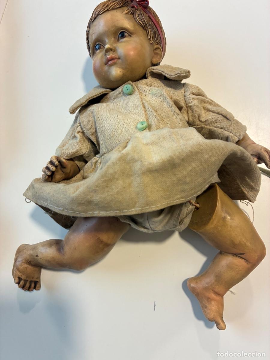 Mu&ntilde;ecas extranjeras: mu&ntilde;eca antigua de pasta - Foto 4