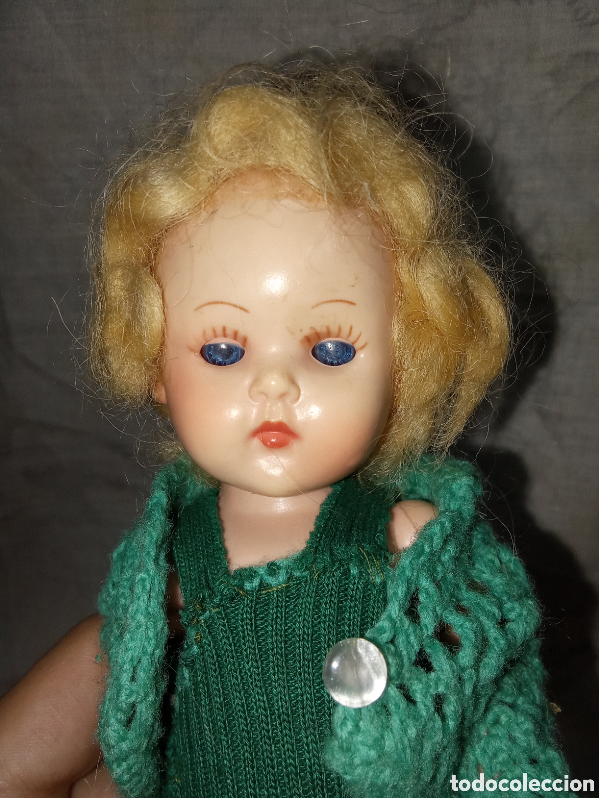 Mu&ntilde;ecas extranjeras: ANTIGUA MU&Ntilde;ECA INGLESA DE CELULOIDE MISS ROSEBUD - Foto 2