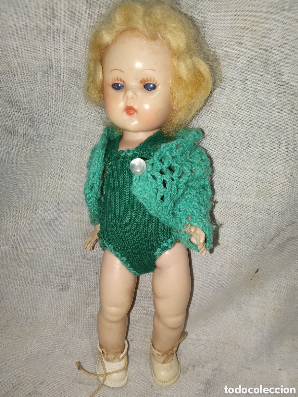 Mu&ntilde;ecas extranjeras: ANTIGUA MU&Ntilde;ECA INGLESA DE CELULOIDE MISS ROSEBUD - Foto 1