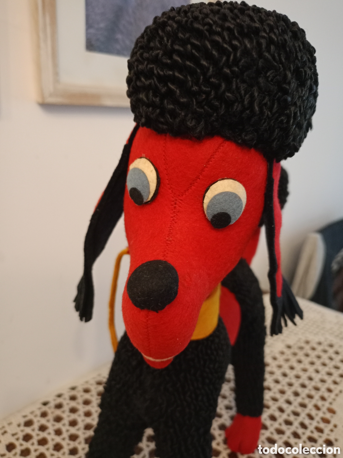 Mu&ntilde;ecas extranjeras: Perro Lenci antiguo grande de 1933 - Foto 2