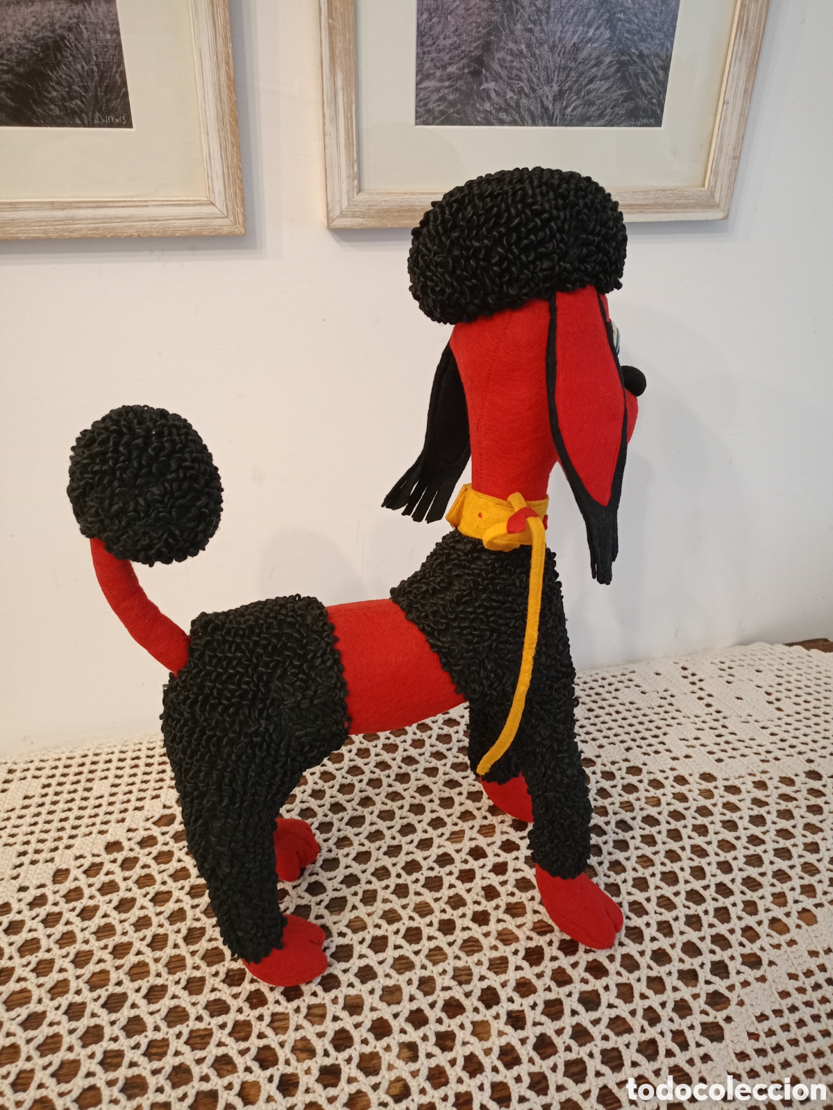 Mu&ntilde;ecas extranjeras: Perro Lenci antiguo grande de 1933 - Foto 7