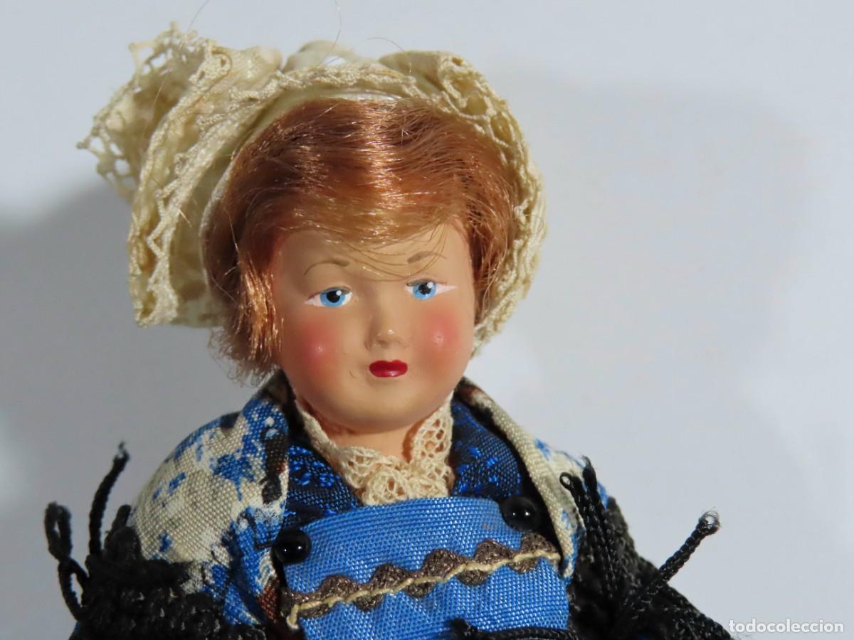 Mu&ntilde;ecas extranjeras: ANTIGUA MU&Ntilde;ECA VESTIDO AZUL - Foto 2