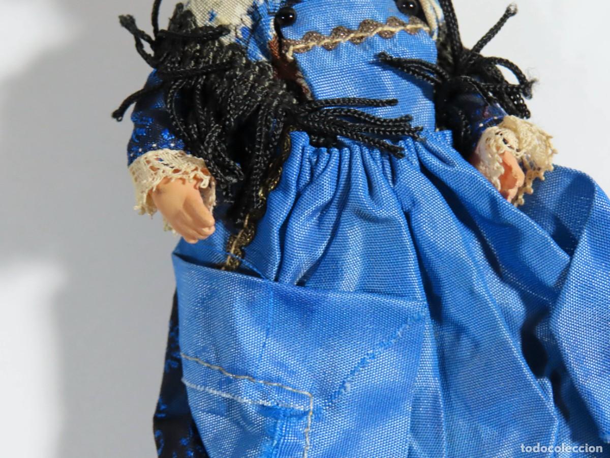 Mu&ntilde;ecas extranjeras: ANTIGUA MU&Ntilde;ECA VESTIDO AZUL - Foto 3