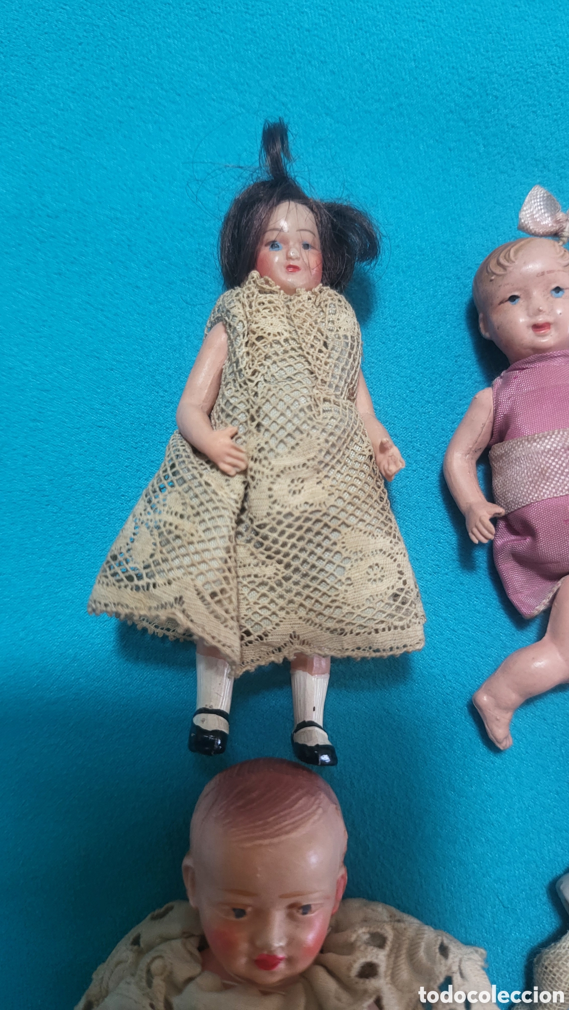 Mu&ntilde;ecas extranjeras: LOTE MU&Ntilde;ECAS ANTIGUAS BISCUIT - Foto 2