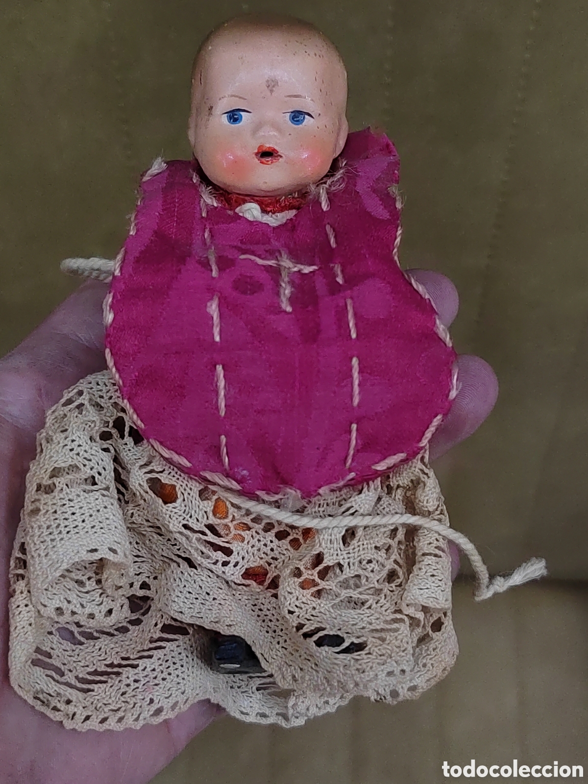 Mu&ntilde;ecas extranjeras: Mu&ntilde;eca peque&ntilde;a antigua - Foto 5
