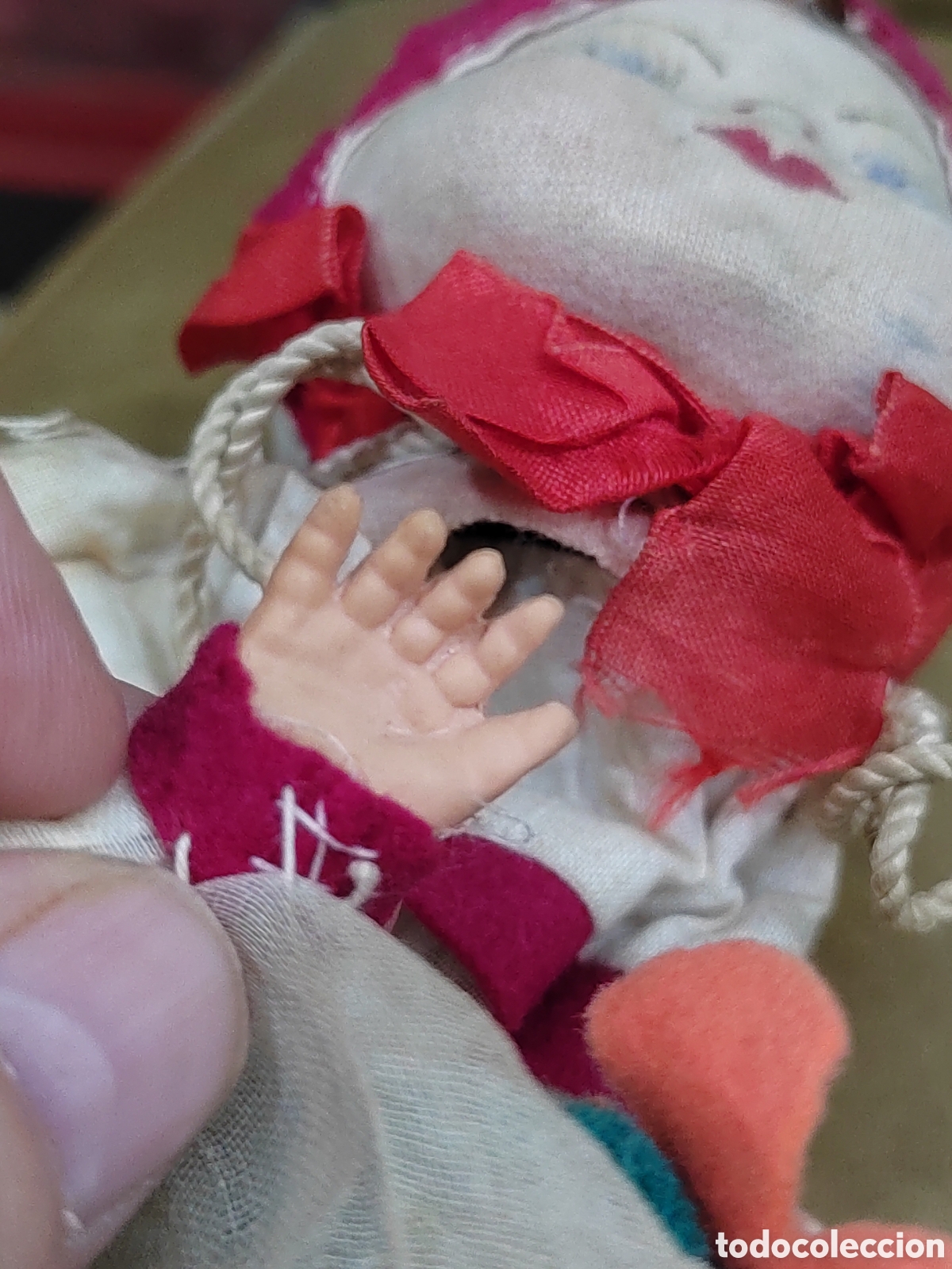 Mu&ntilde;ecas extranjeras: Antigua.mu&ntilde;eca trapo y cart&oacute;n - Foto 10
