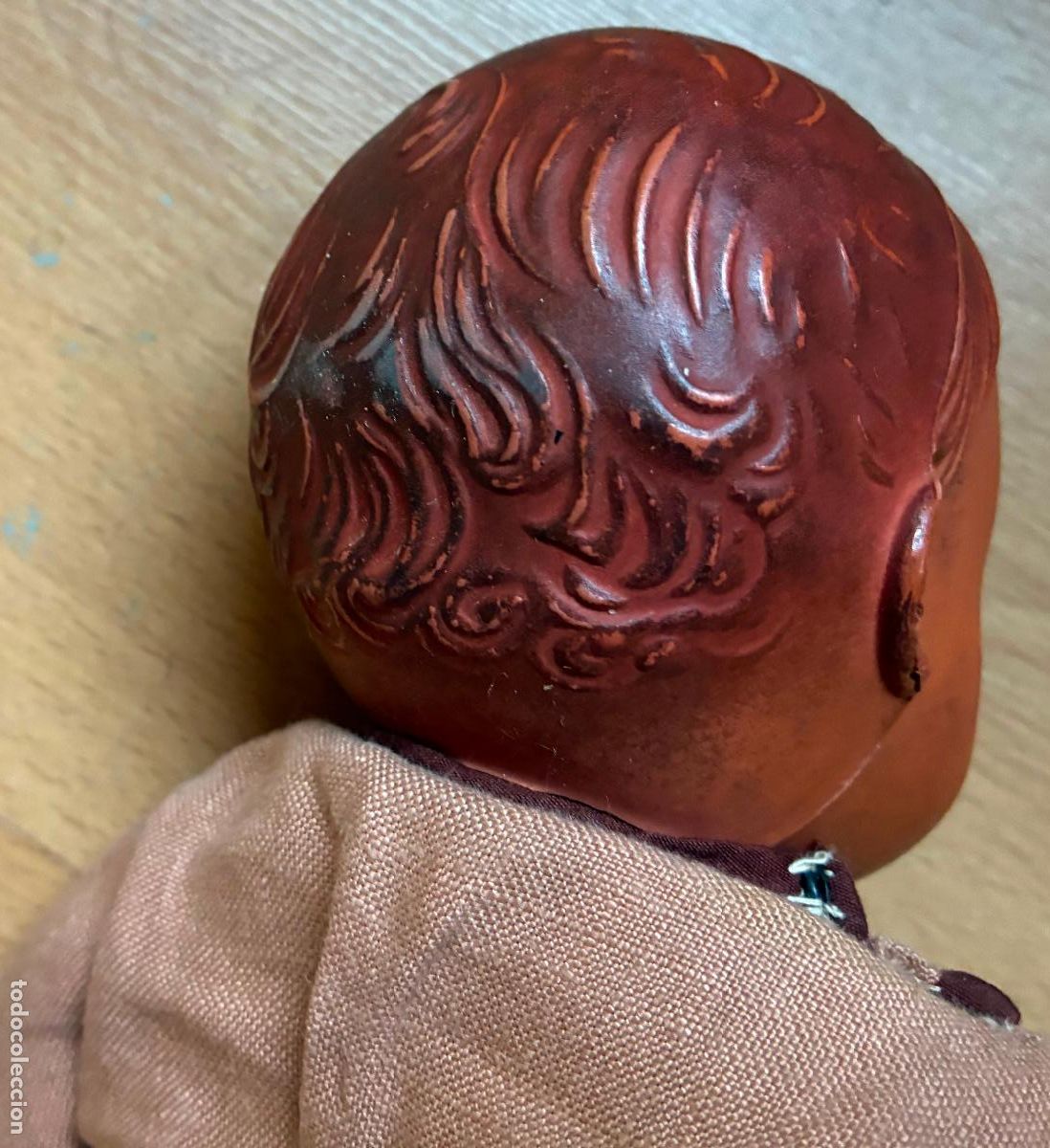 Mu&ntilde;ecas extranjeras: ANTIGUO MU&Ntilde;ECO DE GOMA NEGRITO, - Foto 8