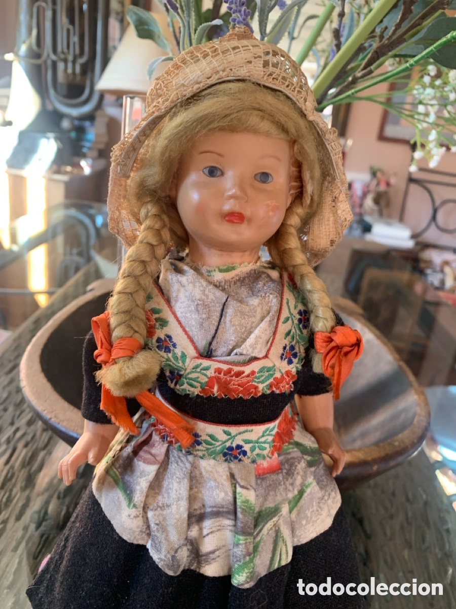 Mu&ntilde;ecas extranjeras: Antigua mu&ntilde;eca celuloide Alemania - Foto 1