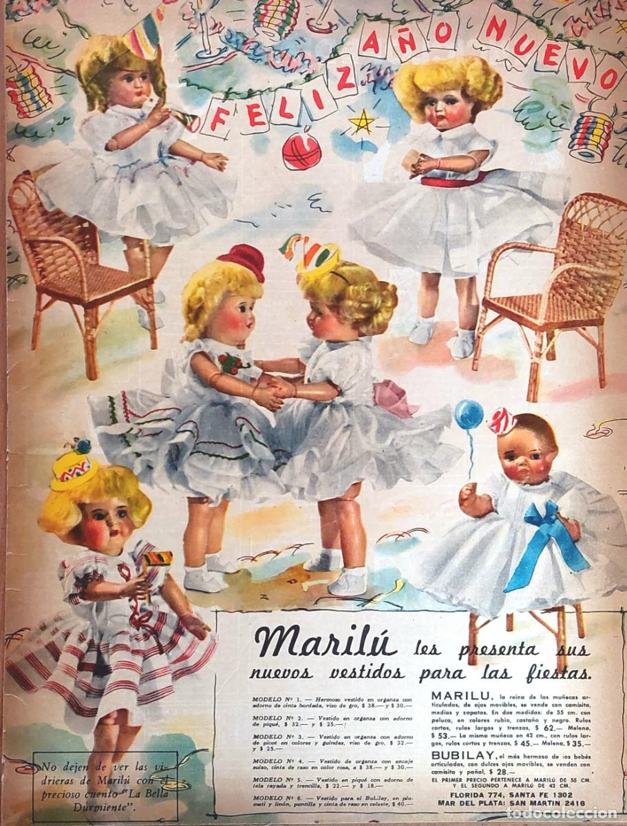 Mu&ntilde;ecas extranjeras: ( MU&Ntilde;ECAS ANTIGUAS ) LAMINAS PUBLICIDAD d&eacute;cada de los 40 - Foto 2