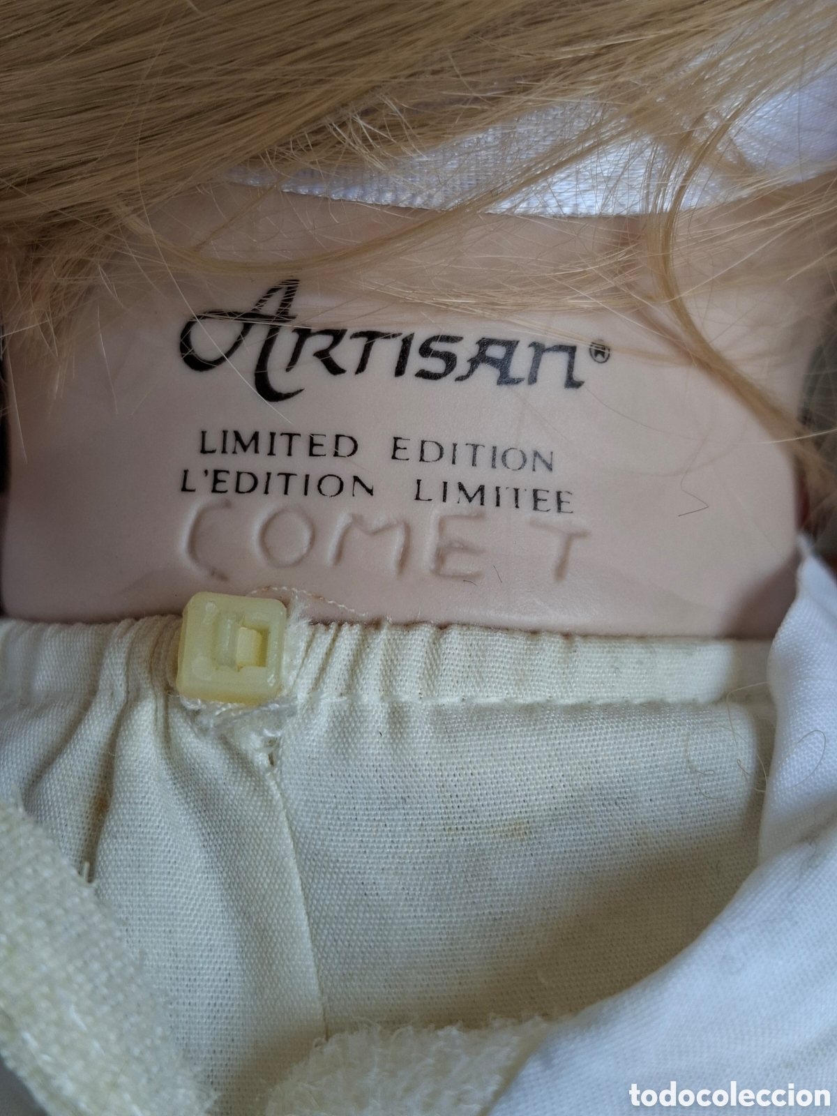Mu&ntilde;ecas extranjeras: Mu&ntilde;eca de porcelana marca Artisan (edicion limitada) - Foto 4