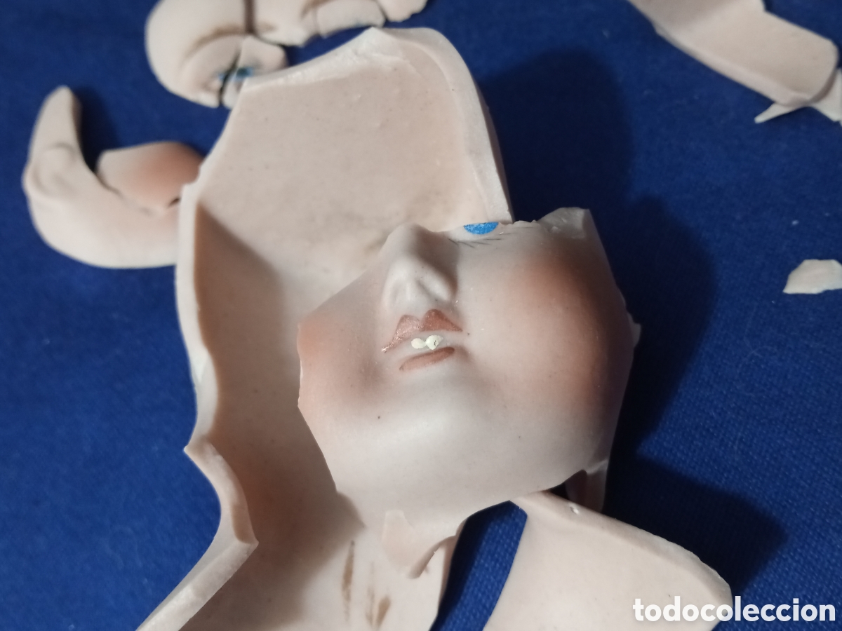 Mu&ntilde;ecas extranjeras: Cabeza mu&ntilde;eca de porcelana para restaurar - Foto 2
