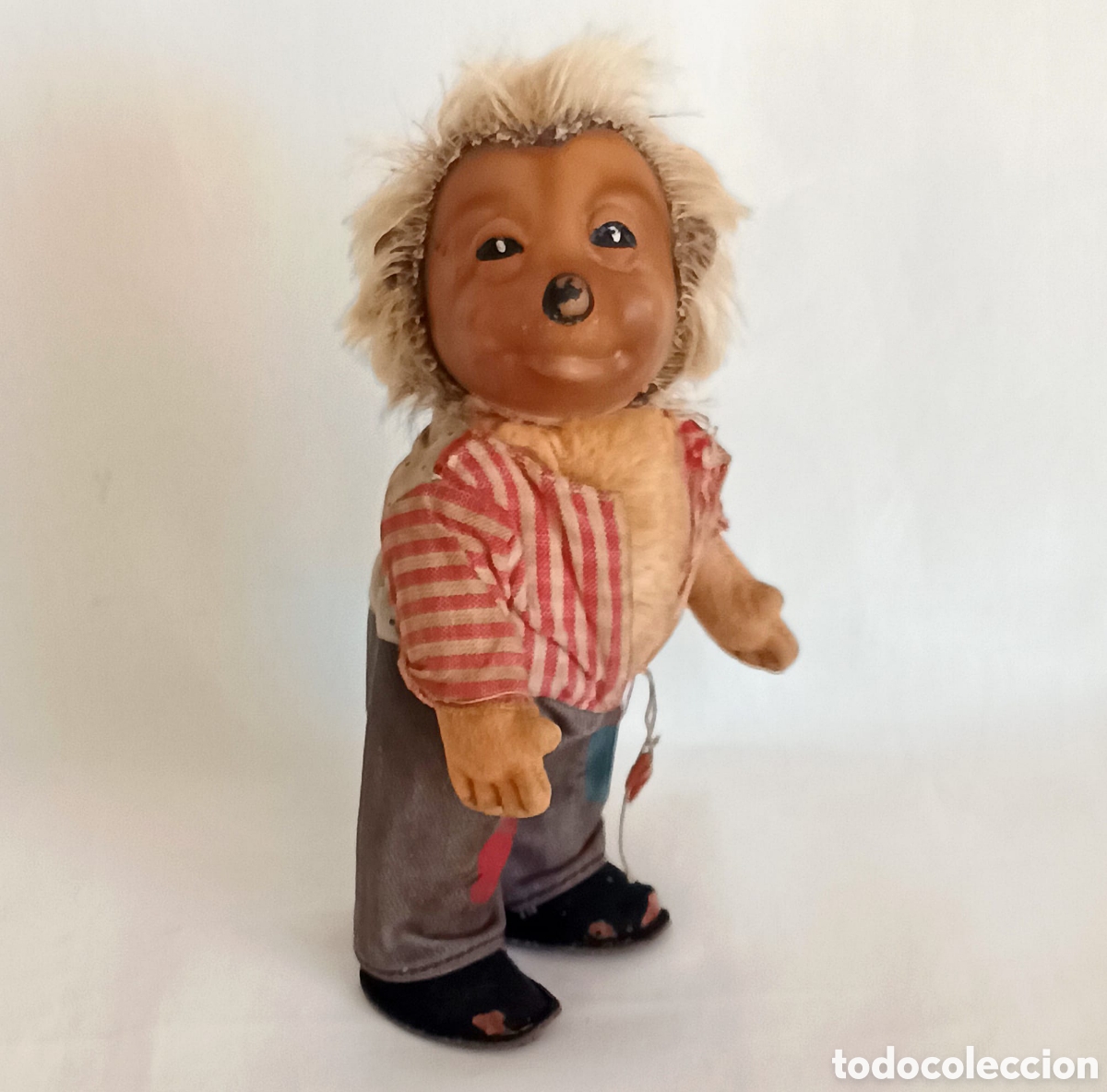 Mu&ntilde;ecas extranjeras: Mu&ntilde;eco Erizo Mecki de Steiff a&ntilde;os 50 - Foto 2