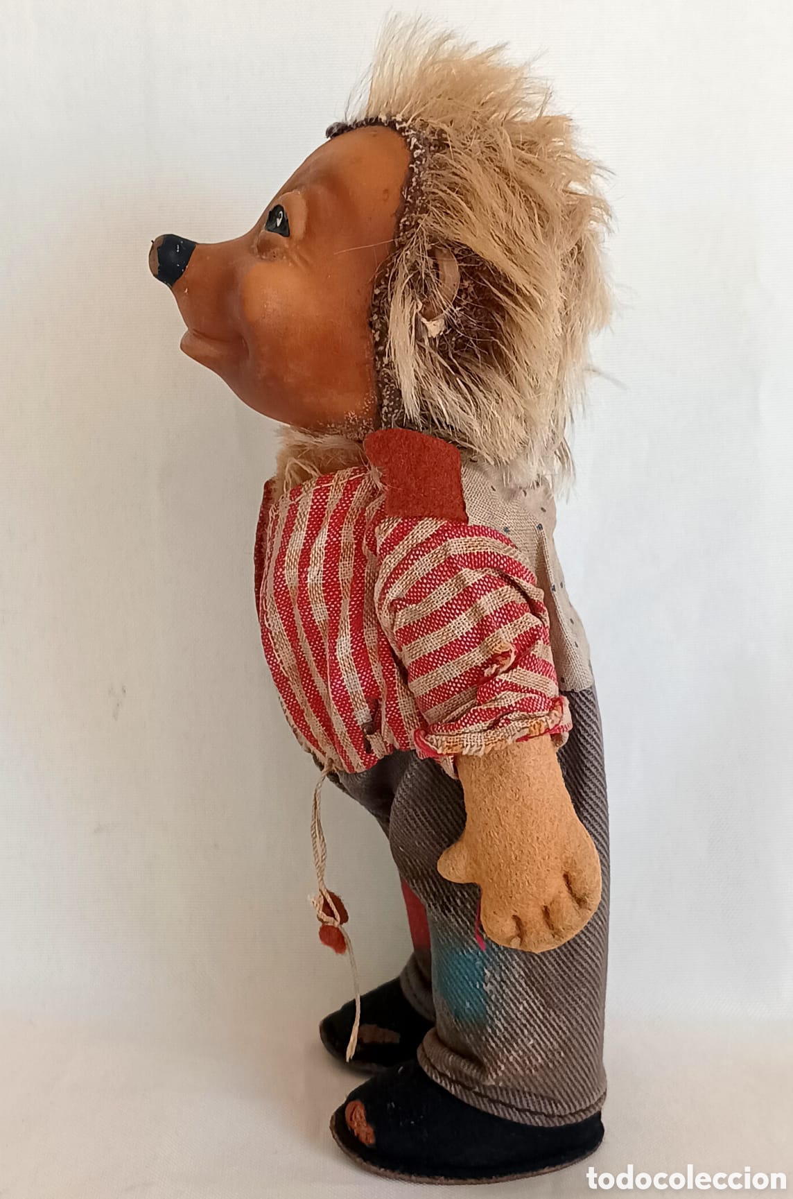 Mu&ntilde;ecas extranjeras: Mu&ntilde;eco Erizo Mecki de Steiff a&ntilde;os 50 - Foto 3