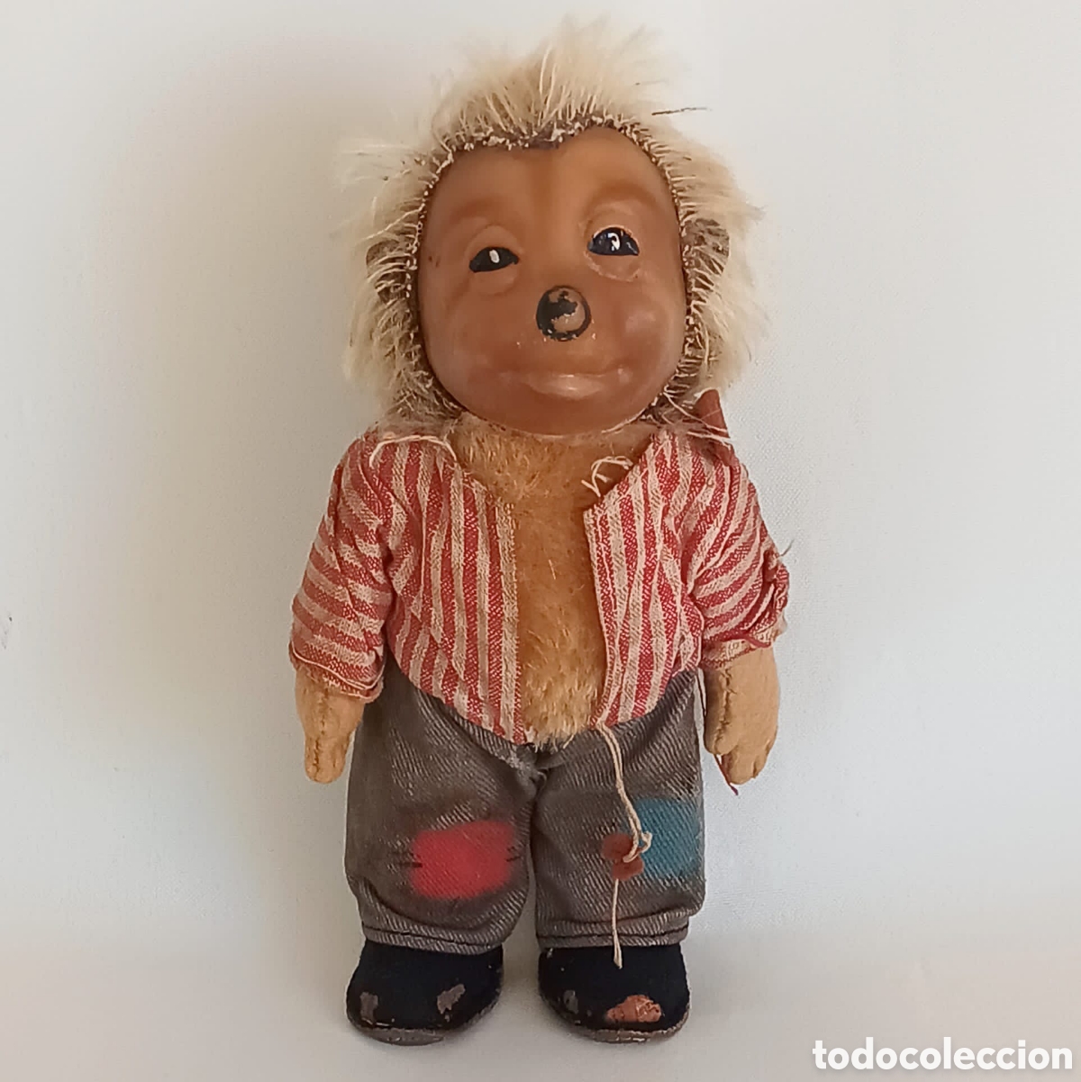 Mu&ntilde;ecas extranjeras: Mu&ntilde;eco Erizo Mecki de Steiff a&ntilde;os 50 - Foto 6