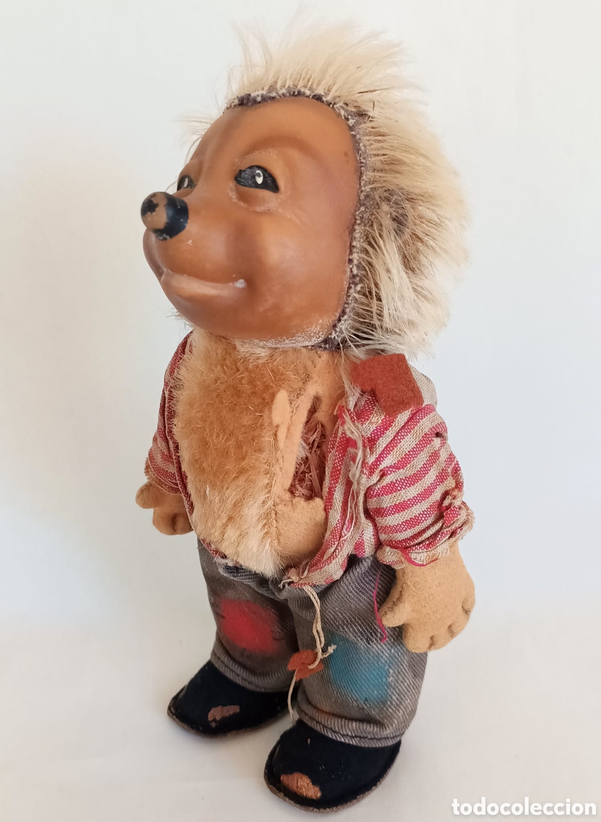 Mu&ntilde;ecas extranjeras: Mu&ntilde;eco Erizo Mecki de Steiff a&ntilde;os 50 - Foto 9