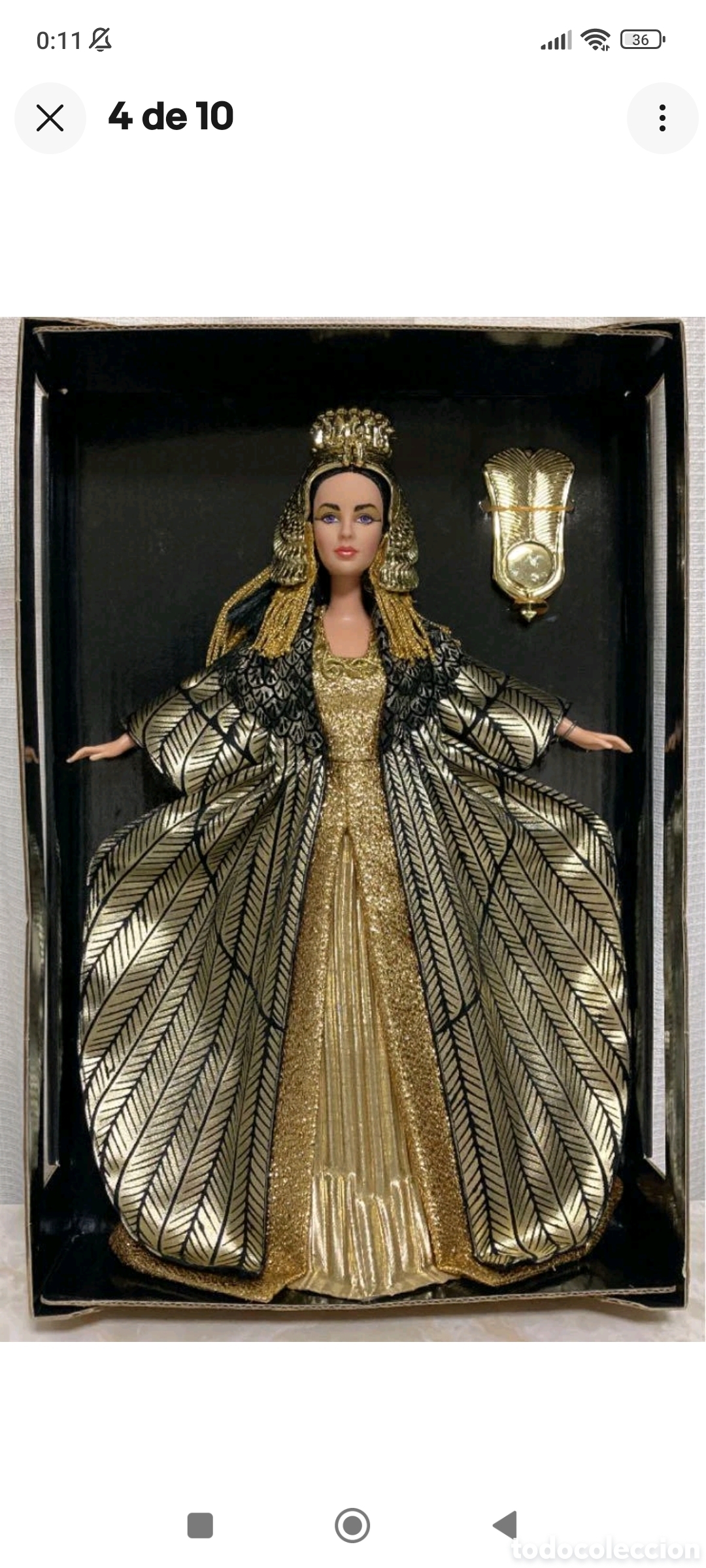 Mu&ntilde;ecas extranjeras: Barbie Cleopatra Elizabeth Taylor - Foto 3