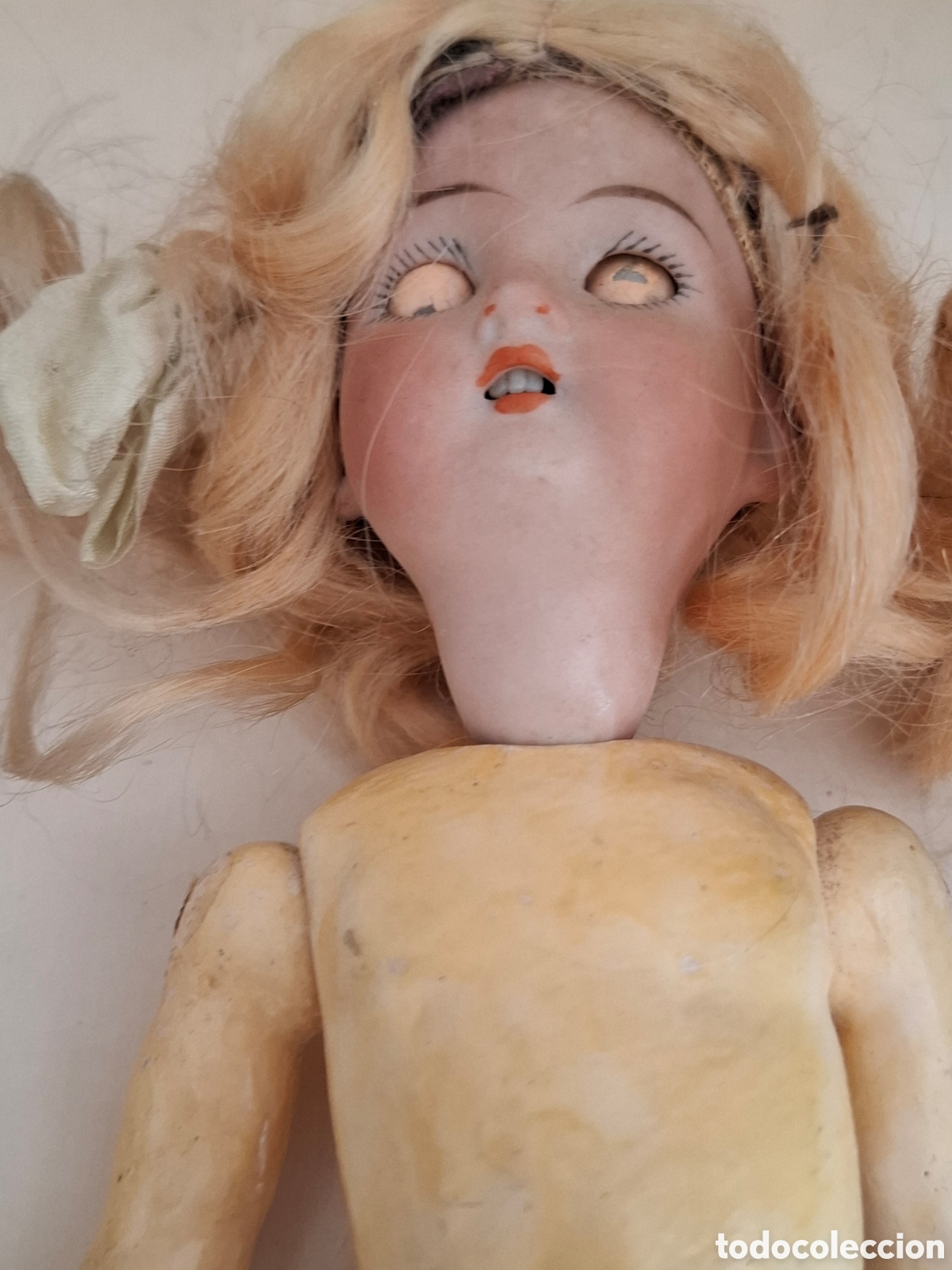 Mu&ntilde;ecas extranjeras: RARA y curiosa MU&Ntilde;ECA ANTIGUA - Foto 11