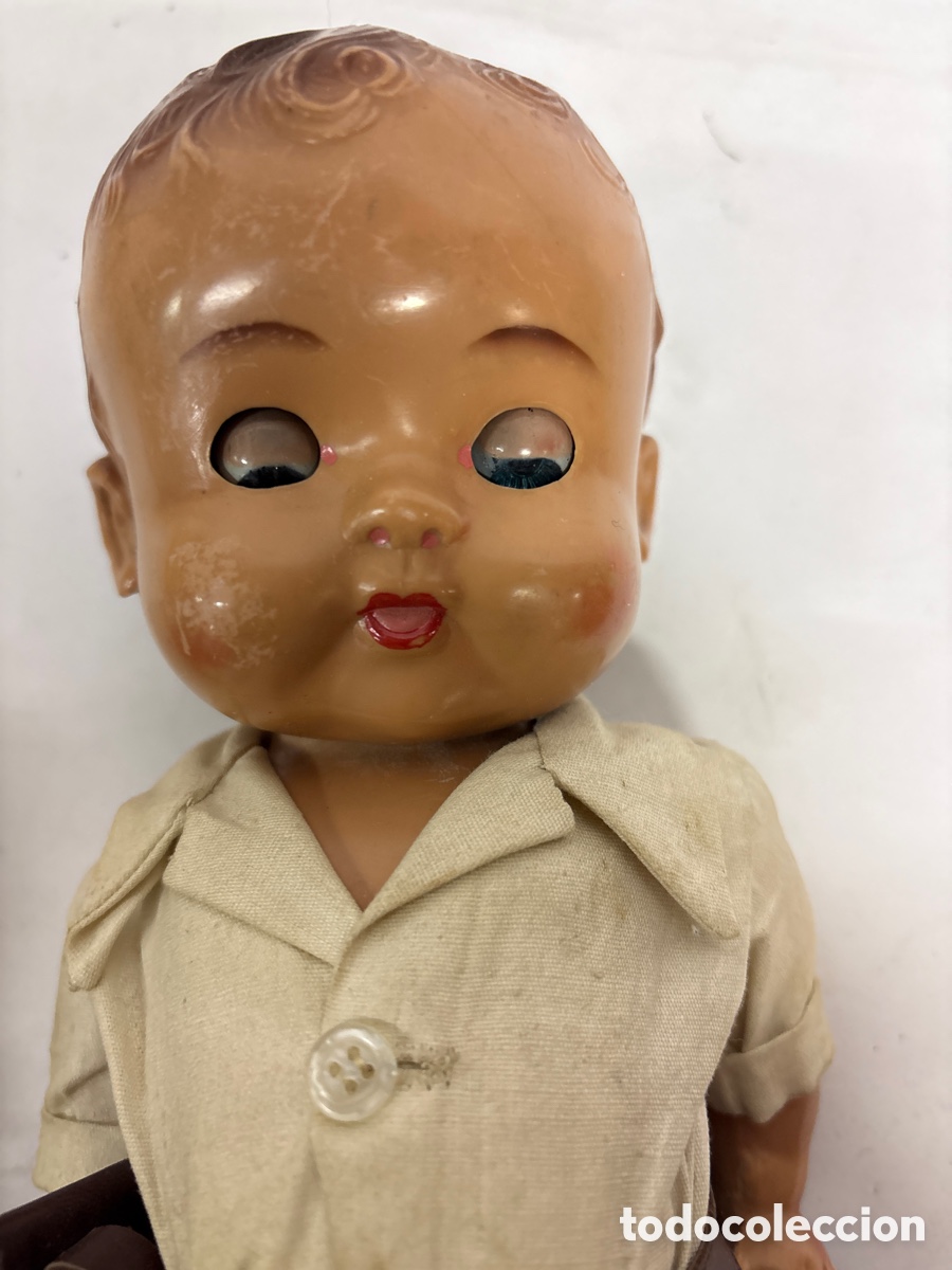 Mu&ntilde;ecas extranjeras: ANTIGUO MU&Ntilde;ECO INGLES CON TRAJE DE COW-BOY - Foto 4