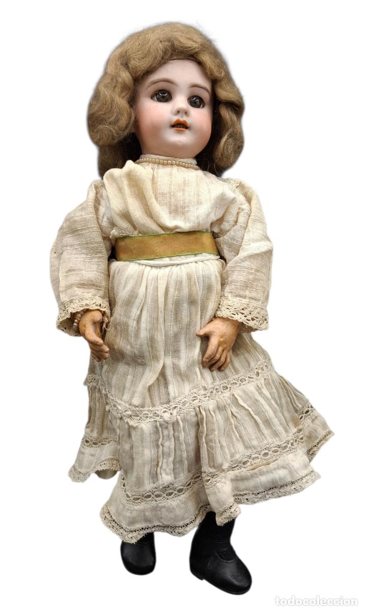 Bambole Internazionali: + ANTIGUA MU&Ntilde;ECA FRANCESA CABEZA EN PORCELANA Y BRAZOS Y PIERNAS ARTICULADOS MADERA - GRABADA DEP